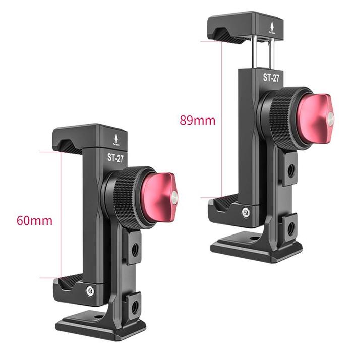Ulanzi ST-27 Tempat Ponsel Logam untuk iPhone 13 12 Pro Max Mini Xs