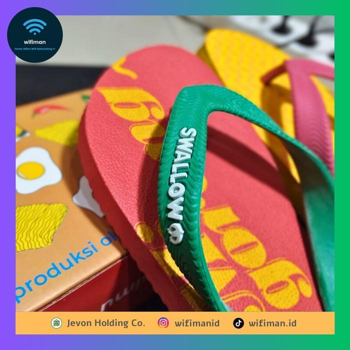 INSTAN SWALLOW INDOMIE MERAH BIRU - SANDAL LIMITED EDITION LARIS