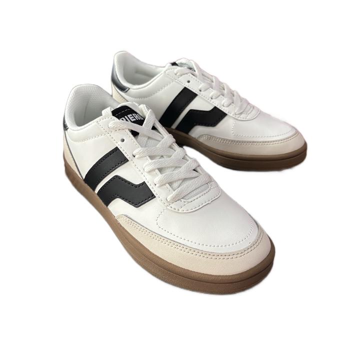 SEPATU SNEKERS PIERO COURT DERBY BIG LOGO WHITE/GREEN/PIE1000156