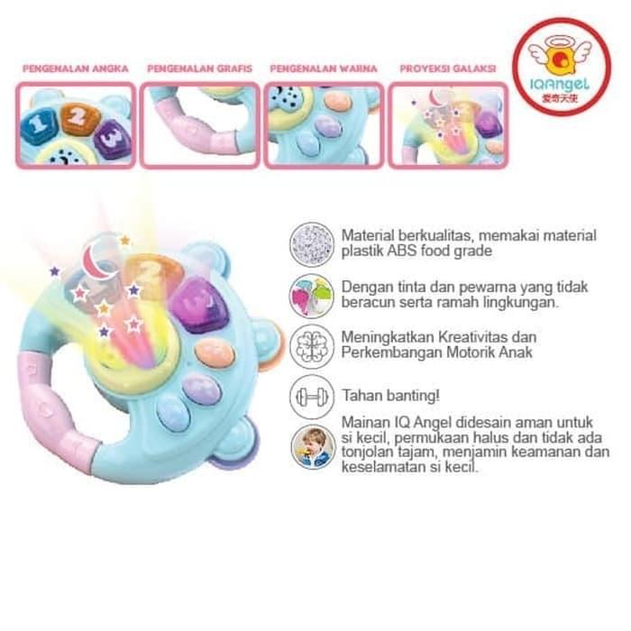 IQ ANGEL Tambourine Toys Mainan Musik Edukasi Baby Toys