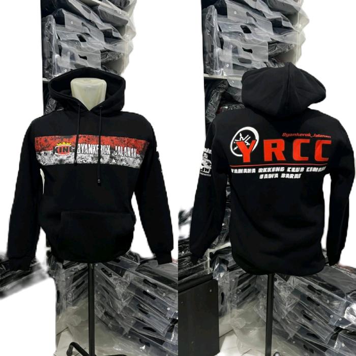Hoodie Jaket Sweater YRCC BYANKEROK JALANAN SPECIAL EDITION KEMERDEKAAN BENDERA MERAH PUTIH Fleece K