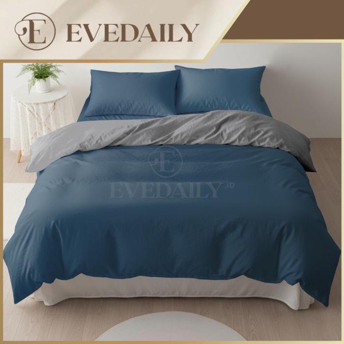 Bedcover Set Denim Mix Silver - 90x200 - 200x200 - evedaily