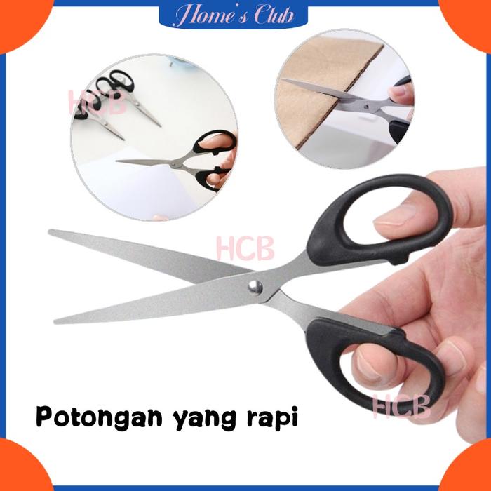 HCB Gunting Stainless Tajam 14Cm / Gunting Sedang 1Pc / Paper Scissors / Gunting Kertas Stainless / 