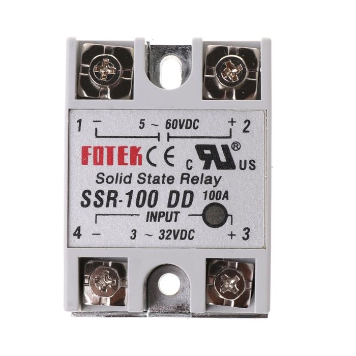 SSR-100 DD Relay Module 100A 3-32V Input 5-60V Output Relay