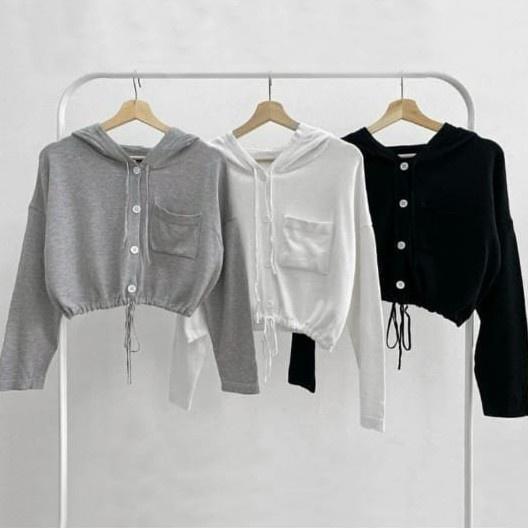 ZEIVOR - ZEC Sweater Lengan Panjang Crop Hoodie LUPFI / Hoodie Mona / Pakaian Sweater Baju Atasan Wa