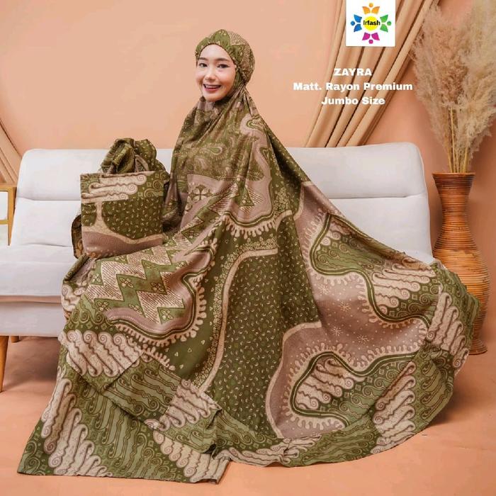 ZAYRA MUKENA RAYON JUMBO/MUKENA JUMBO ADEM/MUKENA RAYON PREMIUM