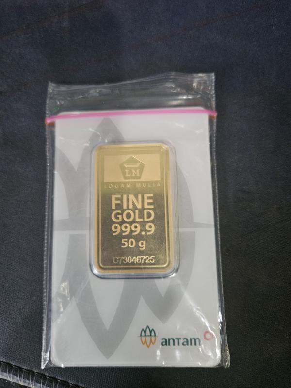 EMAS ANTAM LM Logam Mulia 50 Gr / 50 Gram