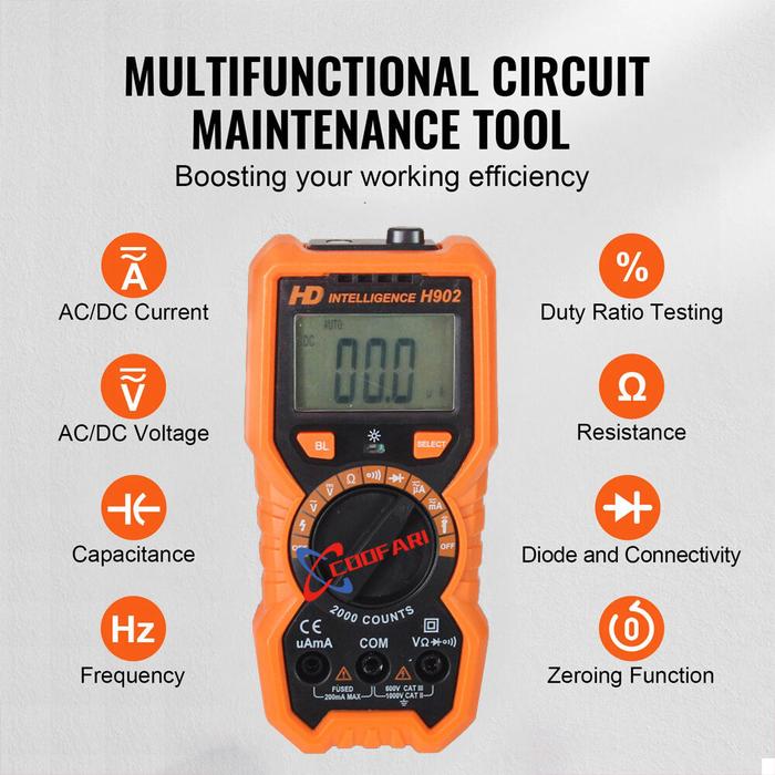 H902 Multitester Multimeter Avometer Digital