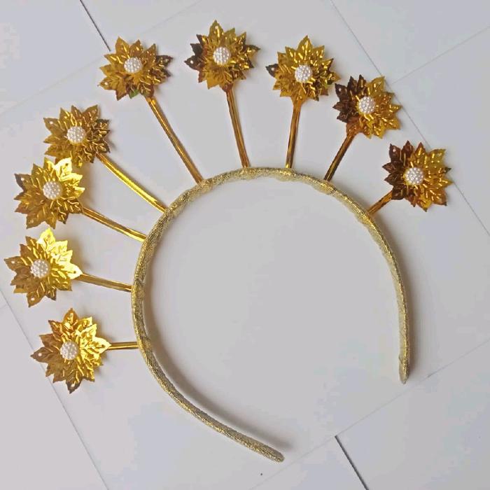bando adat jawa kembang goyang, kalau di pakai kembang/bunga bisa goyang goyang