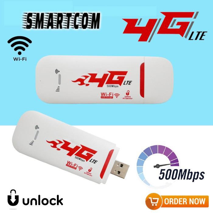 SMARTCOM ~ Modem Wifi Mifi 4G Modem USB 500mbps K5188 Unlock Semua Operator