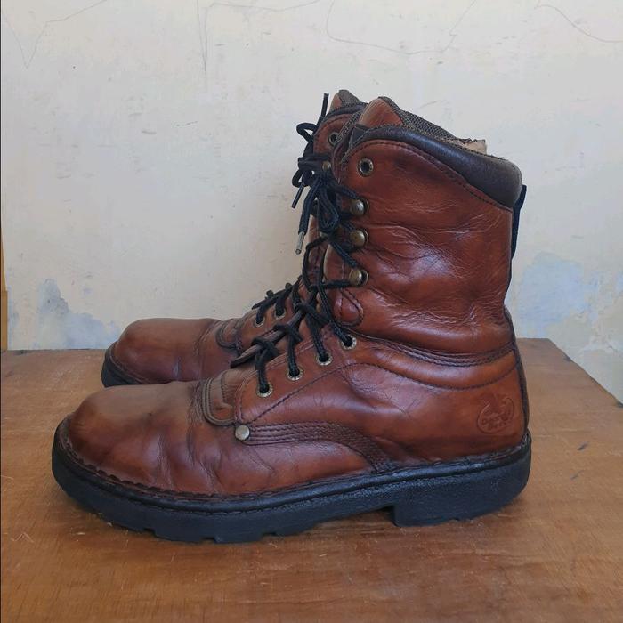 Sepatu Boots Vintage Brown Georgia Boot Size 42