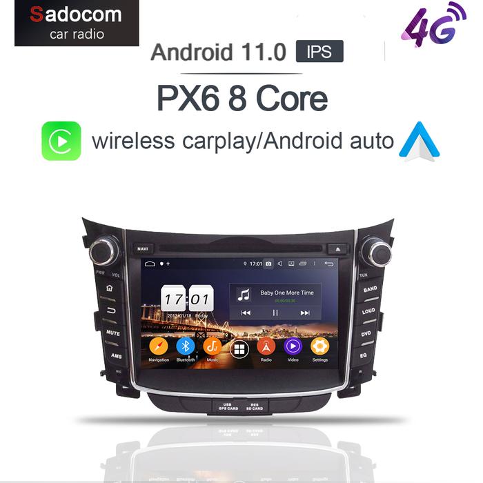 PX6 2 Din TDA7851 Android 12.0 8 Core 8GB RAM 68G DVD Player Mobil