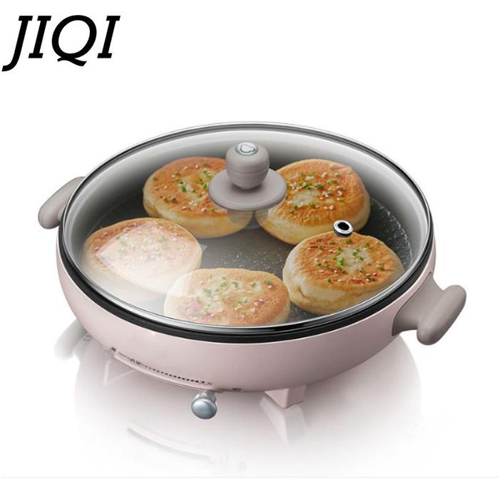 JIQI Household Electric Baking Pan Egg Roll Machine Multifunction Pancake Pizza Crepe Maker Omelette
