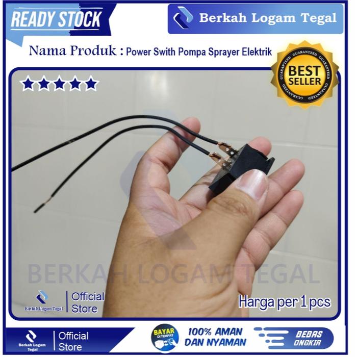 Saklar / Switch ON OFF Tangki Sprayer Elektrik Knapsak Dengan Kabel Saklar 2 Kaki