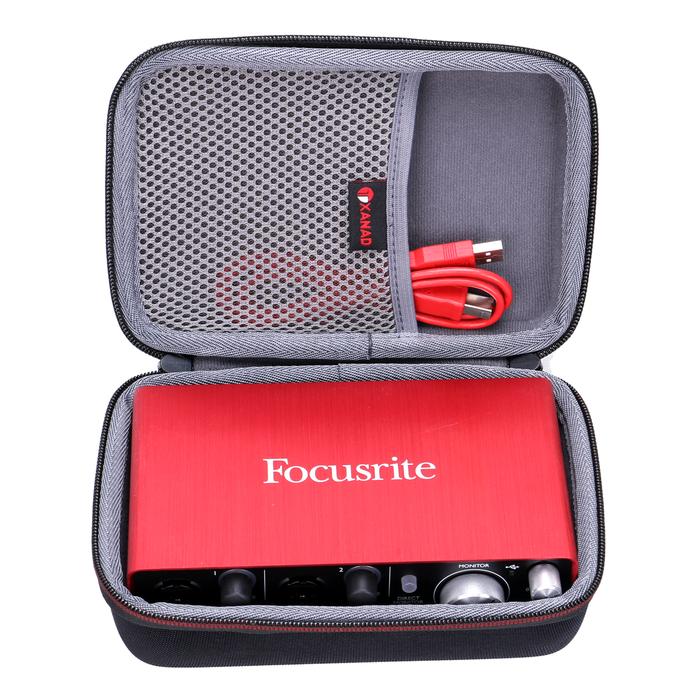 XANAD Waterproof EVA Hard Case for Focusrite Scarlett Solo (2nd Gen)