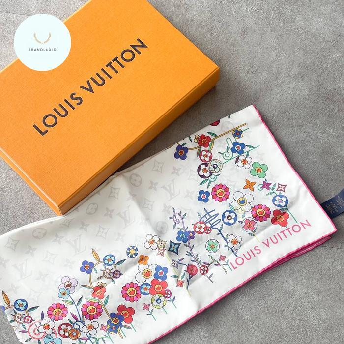 Louis Vuitton x Murakami Multicolor Silk Scarf