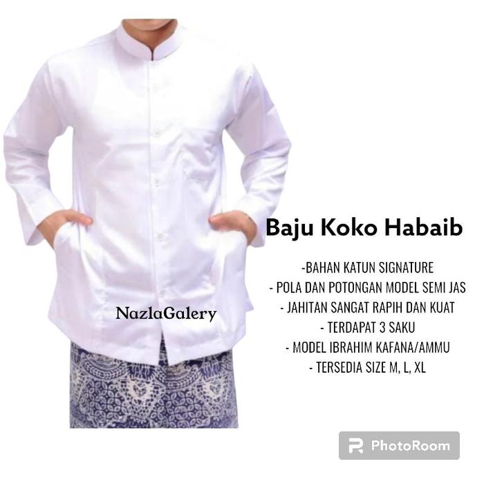 Baju Habaib /Koko Ya'akhi /baju muslim dewasa