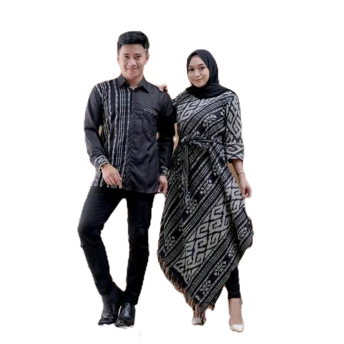 ricis baju couple tenun kondangan