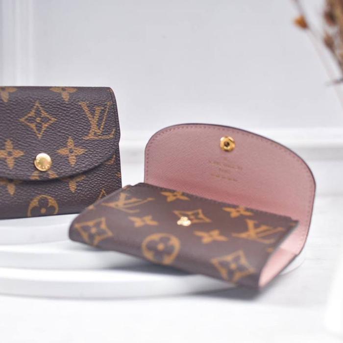 LV ROSALIE MONOGRAM PINK COMPACT COIN PURSE M62361