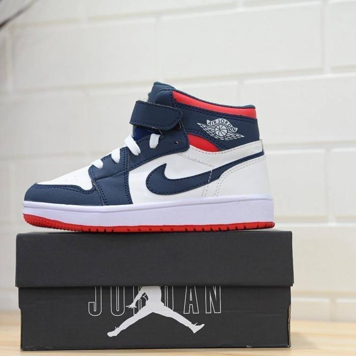 sale SEPATU KIDS NIKE AJ 1 HIGH NAVY WHITE RED ORIGINAL VIETNAM BNIB
