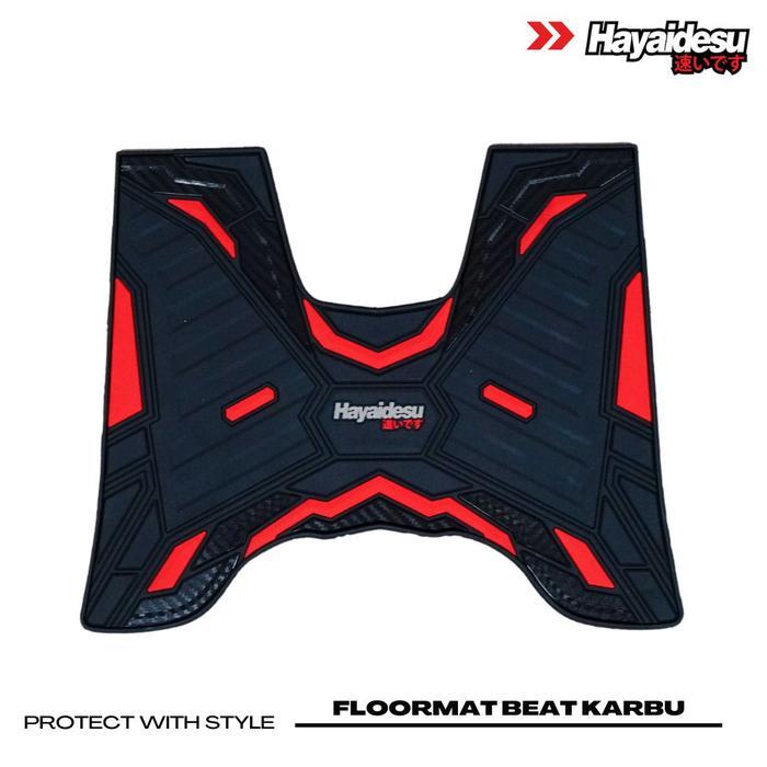 Honda BEAT KARBU Karpet Motor Floor Mat-HAYAIDESU