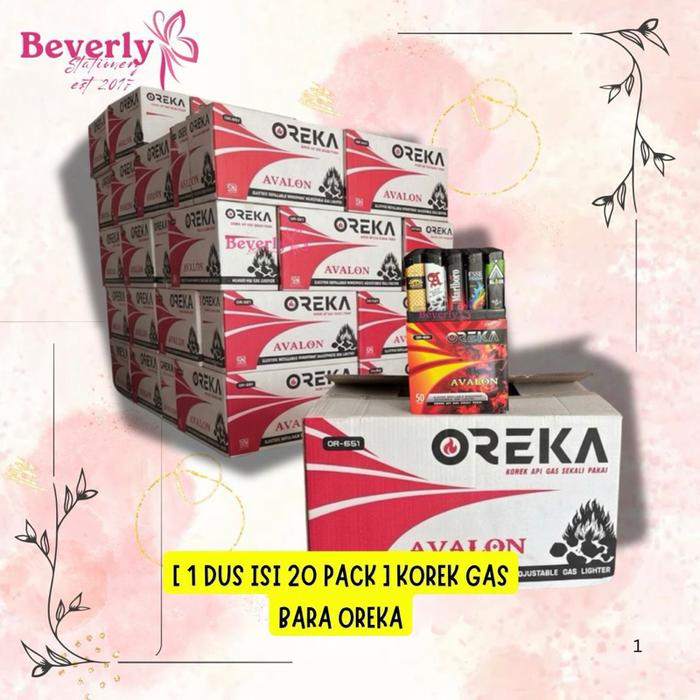 [ 1 DUS ISI 20 PACK ] KOREK GAS BARA OREKA MURAH / KOREK BARA MERK OREKA