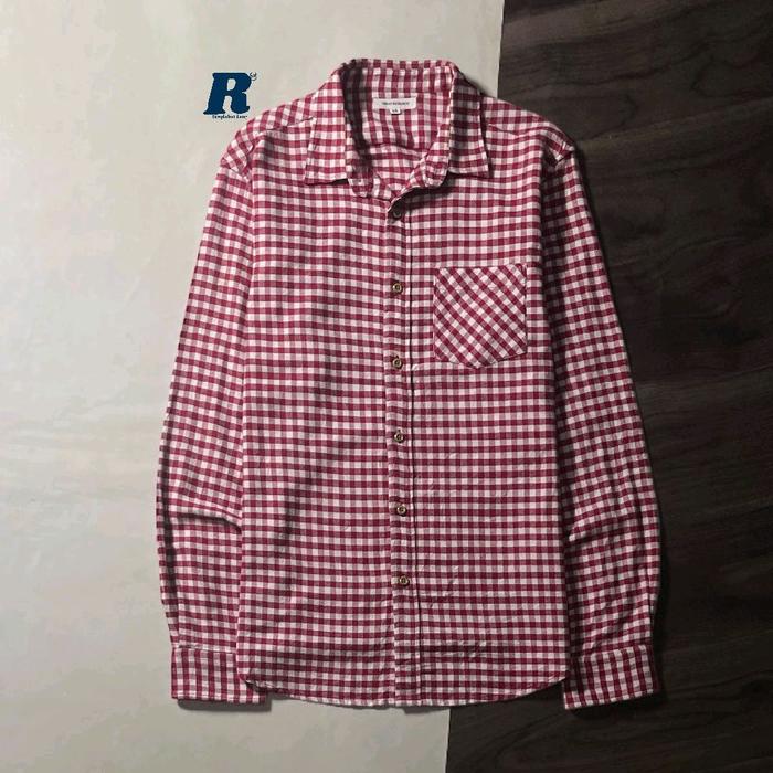 Kemeja Lengan Panjang Flannel Shirt URBAN RESEARCH JAPAN Size 40 fit M Unisex