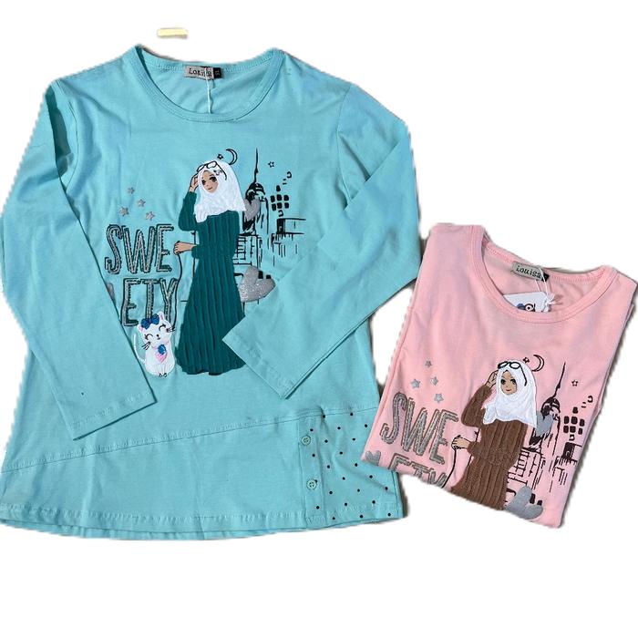 Kaos Louisa Lengan Panjang Anak Perempuan