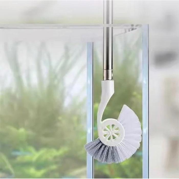 Sikat Pembersih Kaca Sudut Aquarium Akuarium Scraper Stainless