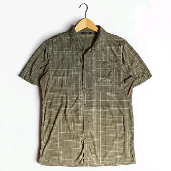 Kemeja Outdoor BlackYak Dark Green Army | Thriftshop