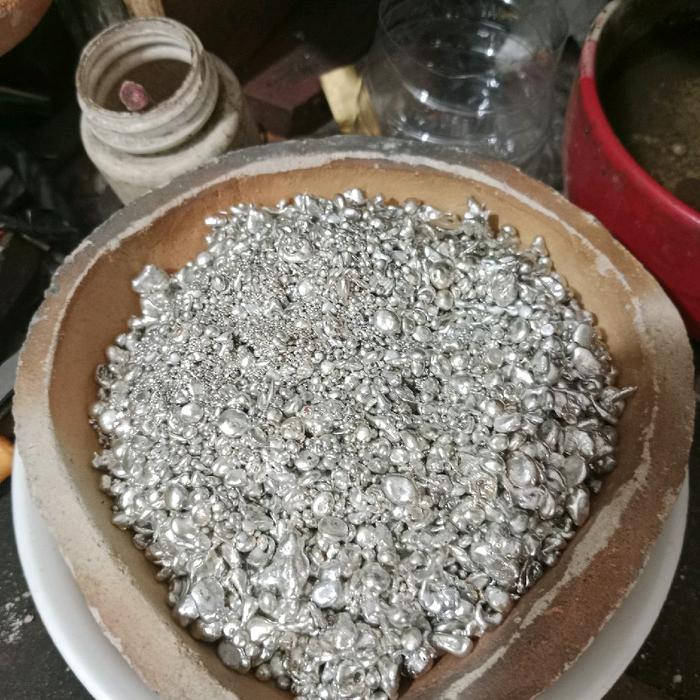 perak murni granule 9999 kadar murni