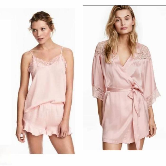 H&M SET BAJU TIDUR KIMONO HNM HM (VICTORIA SECRET LINGERIE BRA BH