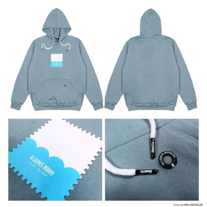 Sweater Hoodie Jumper Pullover Distro Original Lokal Brand ILLIONIS Rebel Size L