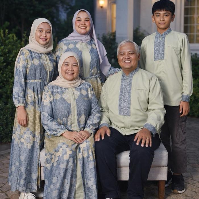 Lunara Sarimbit Wardah-Sage (PLUS SIZE/BIG SIZE) Couple
