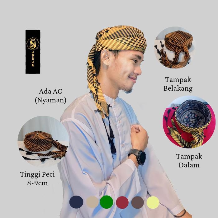 Peci Sorban Mss Jogja Imamah Instan Permanen Praktis Langsung Pakai Kopiah Songkok Topi Anak Laki La