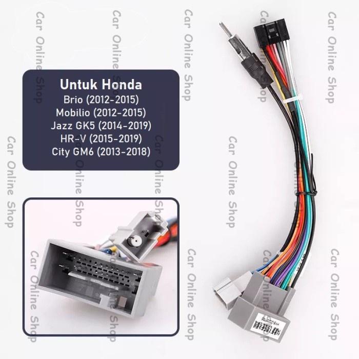 Kabel Soket Honda Jazz Gk5 Hrv Brio Mobilio City Pnp Headunit Android
