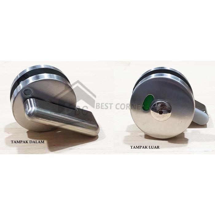 GRENDEL INDIKATOR UNTUK TOILET PARTISI / KUNCI PINTU TOILET PARTISI