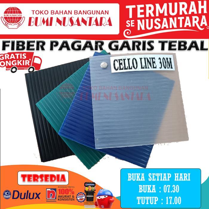 FIBER PAGAR GARIS TEBAL PIBER PAGAR VIBER PAGAR PENUTUP PAGAR PLASTIK