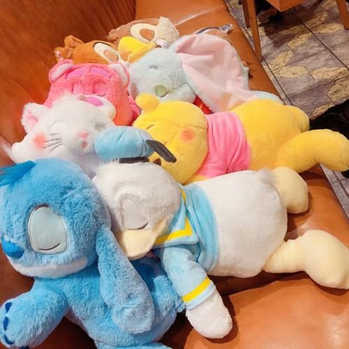 Ready BONEKA SLEEPING FLUFFY STITCH LOTSO WINNIE THE POOH FLYING DUMBO GAJAH CHIP CHIPMUNK DALE MARI