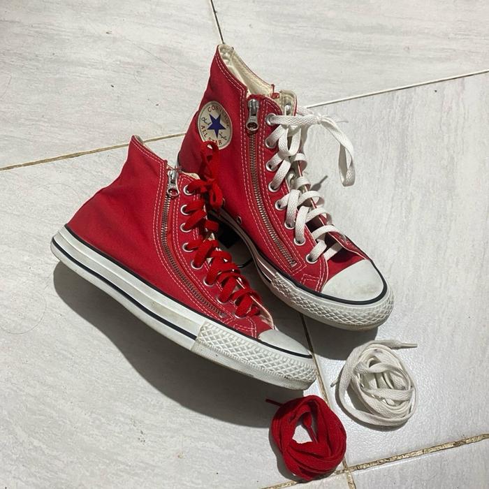 Converse ct hi double zipper