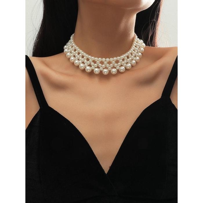 FANMY | aylin pearl | pearl necklace style | kalung mutiara unisex | kalung mutiara polos | kalung m