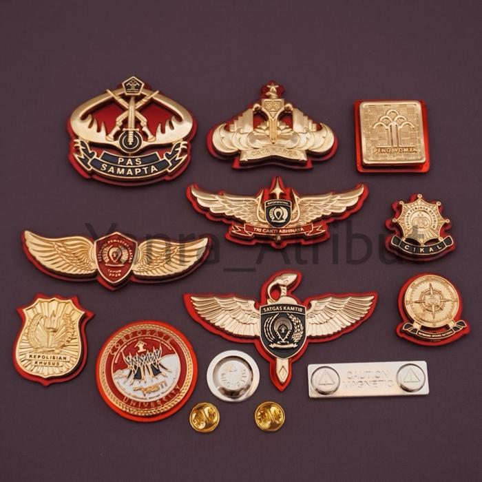 Pin Brevet Pas Samapta / Pengayoman Kemenkumham / Satgas Kamtib / Cata Karga / Emblem / Polsus / Pin