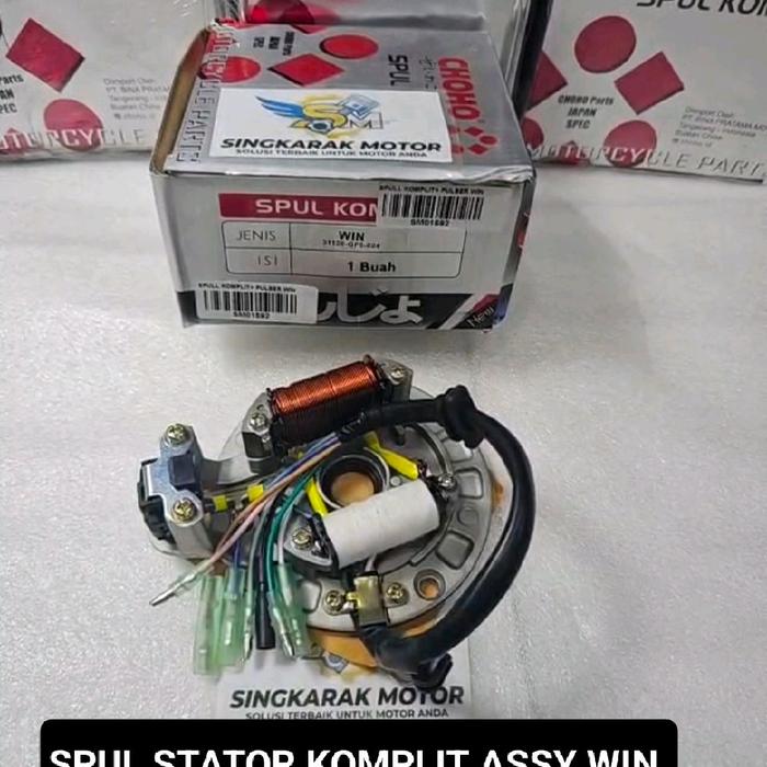 SPUL STATOR KOMPLIT ASSY SET HONDA WIN CHOHO ORIGINAL