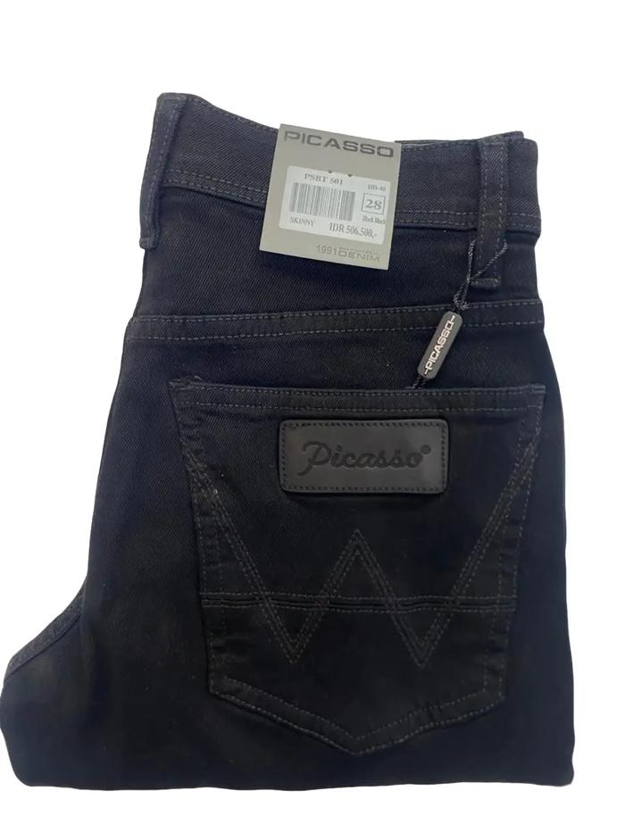 PICASSO Celana Pria ORIGINAL WARNA HITAM PEKAT 501 Warna Hitam Tajam dan Jelas untuk Kebutuhan Anda