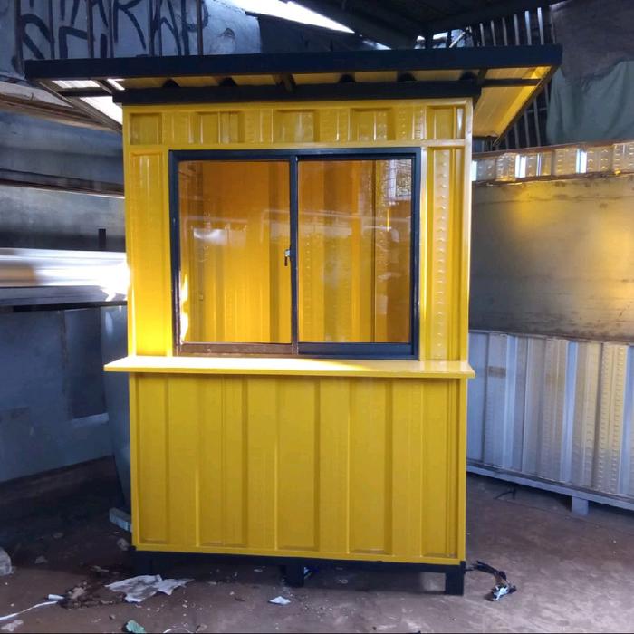 Gerobak Booth Container / Kontainer knockdown modular 1.5x1x2