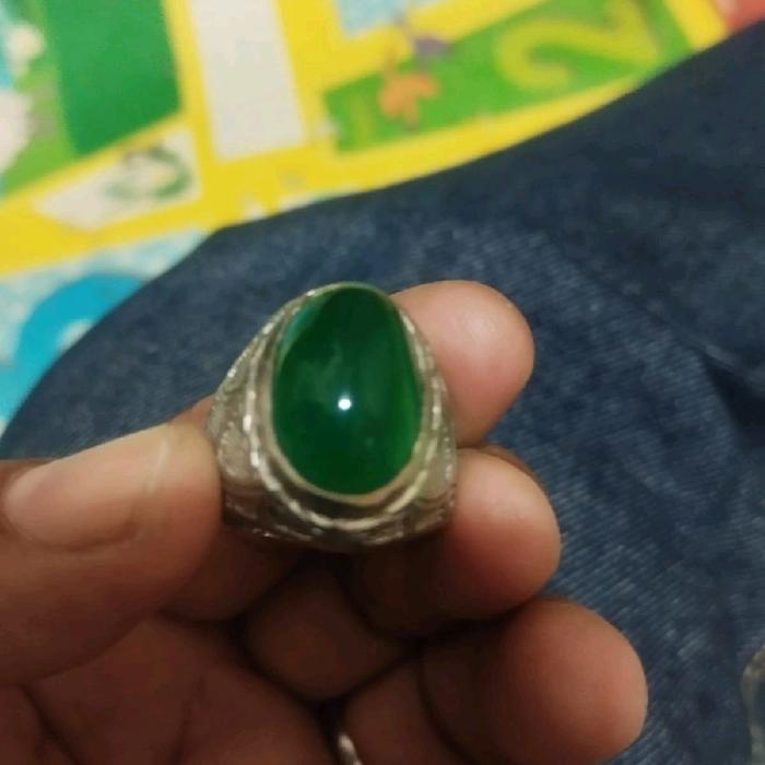 Batu Original Garut Ohen Tulen Cincin Hijau Asli Dari Garut Indonesia