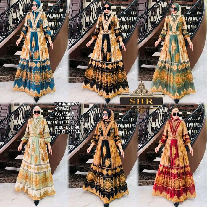 SHR TERBARU STYLISH MOFIT NASIONALIS MUSLIMAH BAHAN PREMIUM MEWAH SYAR'I WANITA DEWASA REMAJA KODE B
