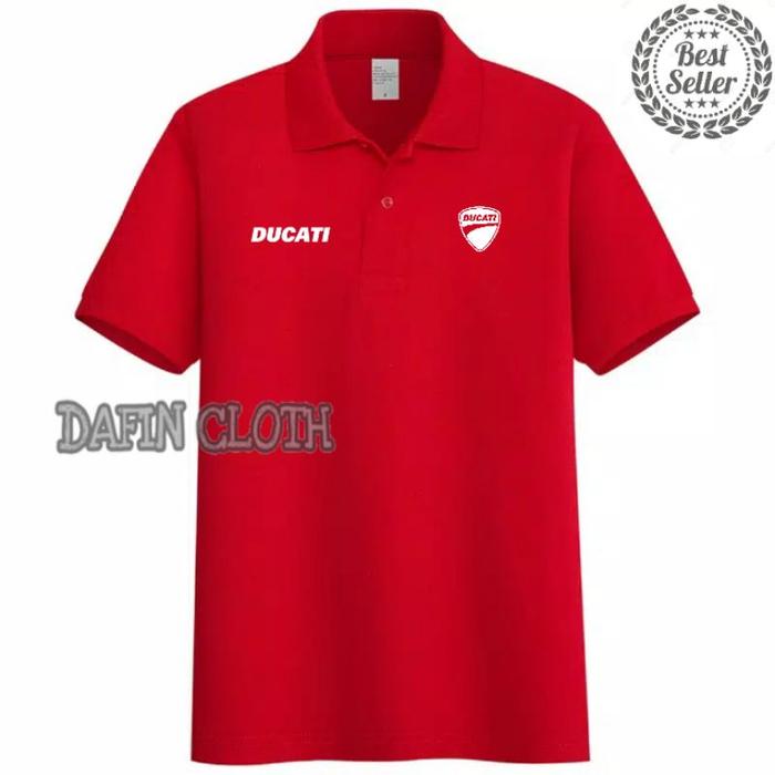 Polo shirt Kaos Kerah Pria Ducati Perform