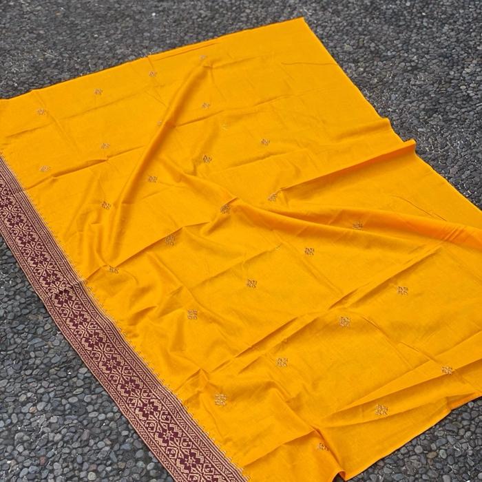 Saput Kuning Katun Tepi Bordir