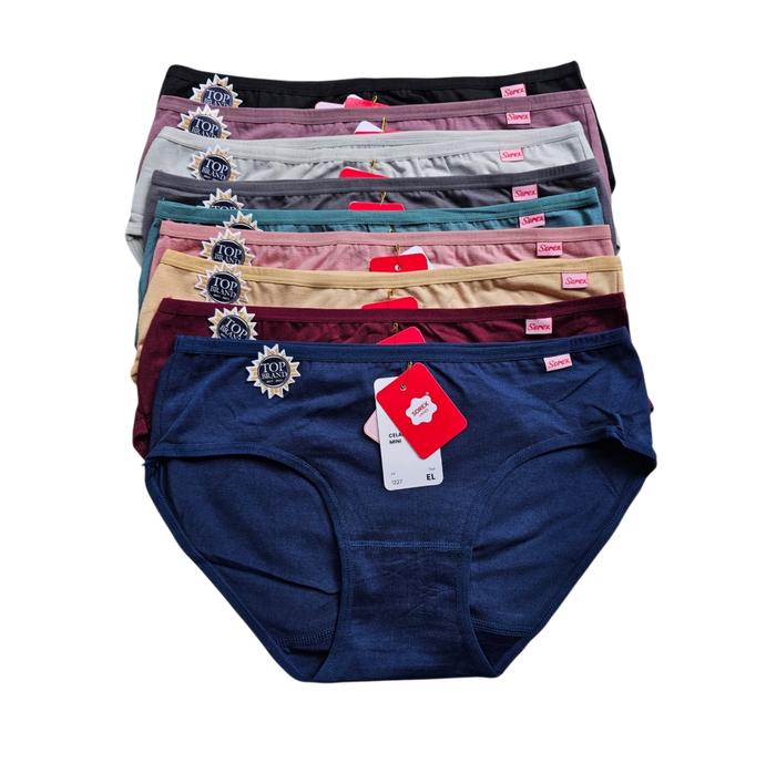 Cd Wanita Sorex 1227 Bahan Katun | Celana Dalam Cewek Sorek Mini Model Pinggang Isi 6 Pcs